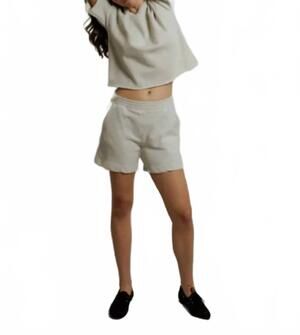 NEW PERFECTWHITETEE bari relaxed short in oatmeal (scour)